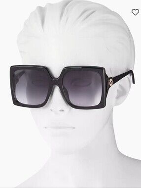 Gucci Black Oversized Square Sunglasses Women